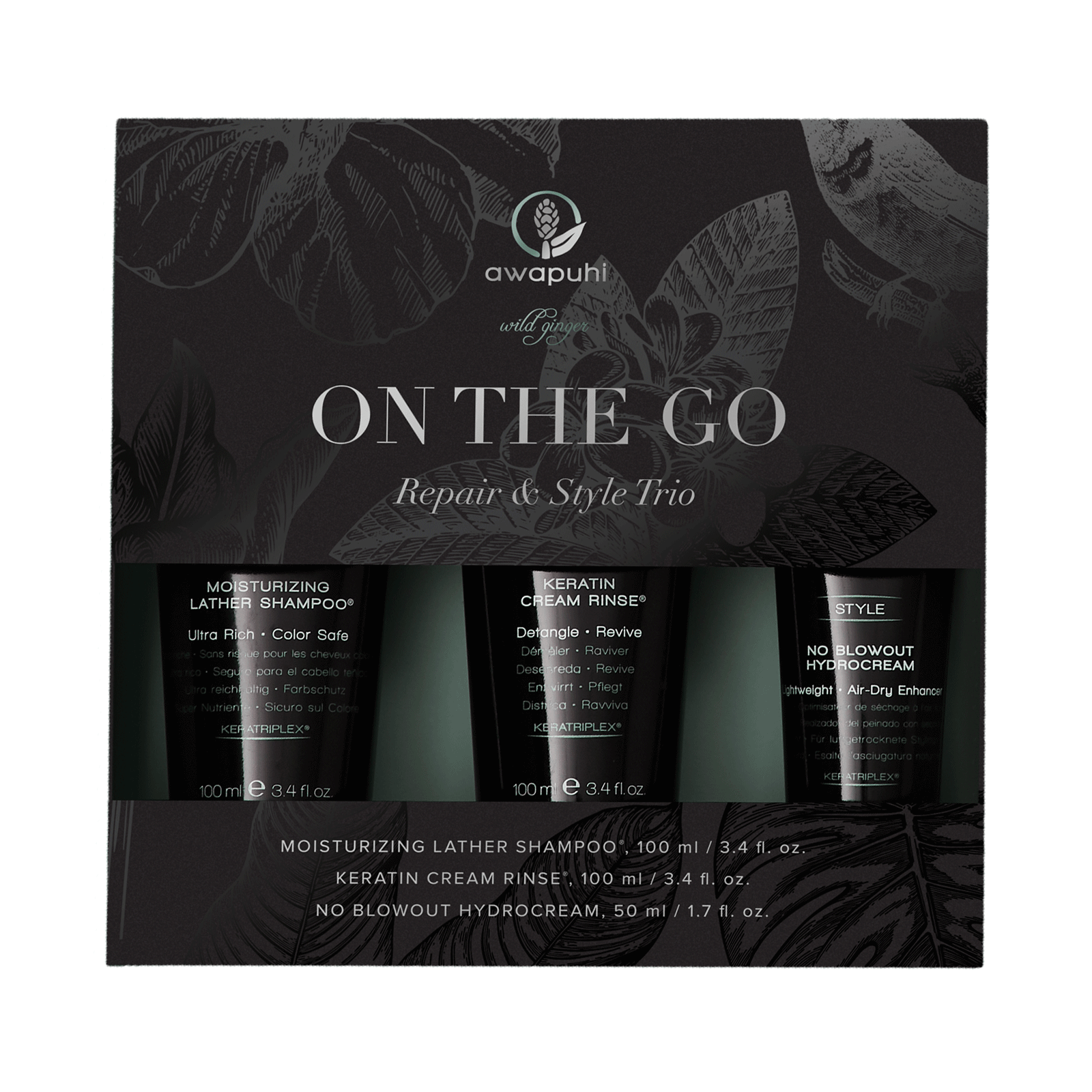 Awapuhi Wild Ginger On The Go Repair Style Trio John Paul Mitchell Systems Cosmoprof